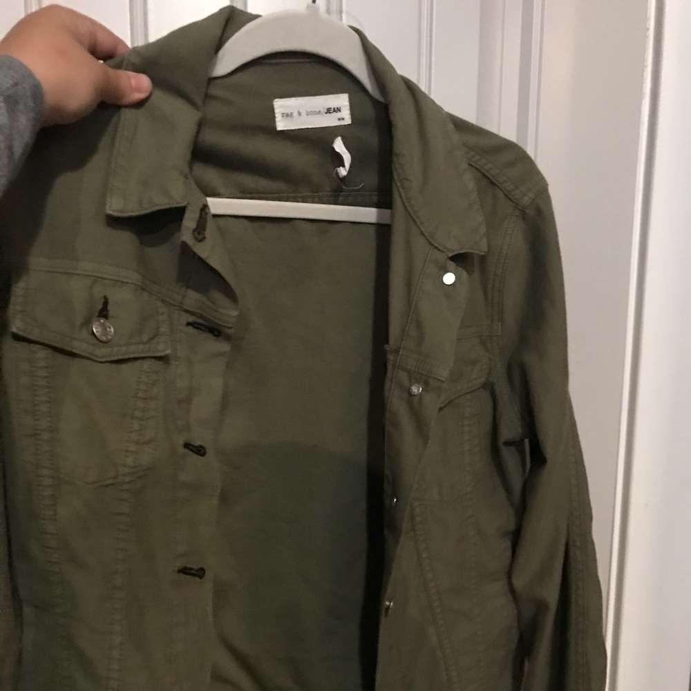 Rag & Bone lightweight green jacket